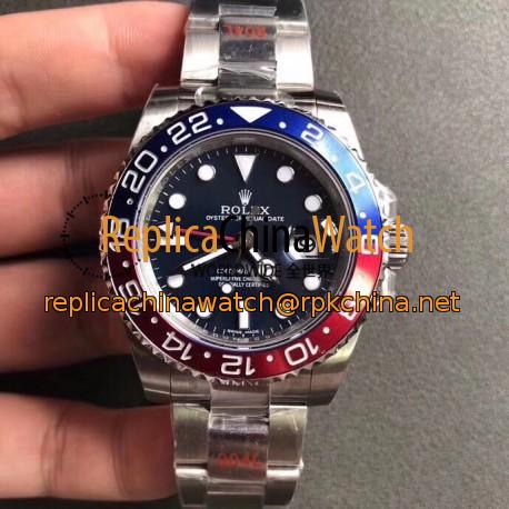 Replica Rolex GMT-Master II 116719BLRO GM Stainless Steel 904L Blue Dial Swiss 2836-2