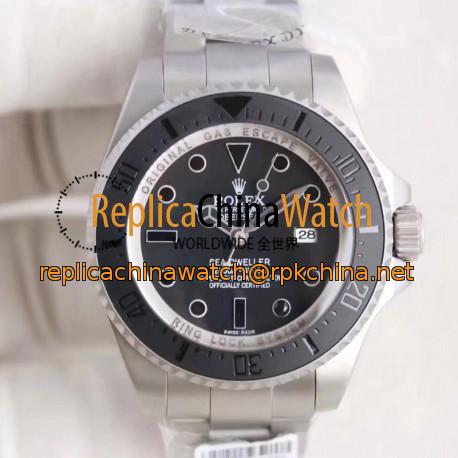 Replica Rolex DEEPSEA Phantom Jacques Piccard 116660 BP Stainless Steel Black Dial Swiss 2836-2