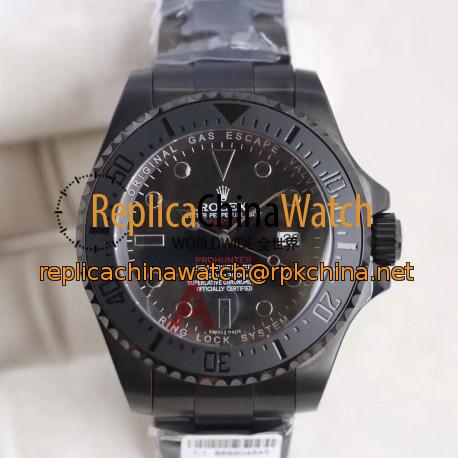 Replica Rolex DEEPSEA Jacques Piccard 116660 BP PVD Black Dial Swiss 2836-2