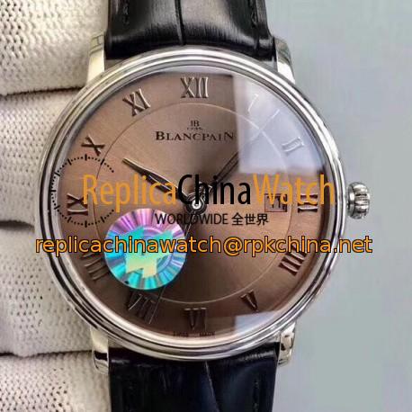 Blancpain Villeret Ultraplate 6651 ZF Stainless Steel Brown Dial Swiss 1151