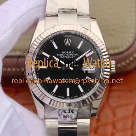 Replica Rolex Datejust II 41MM 126334 AR Stainless Steel 904L Black Dial Swiss 2824-2