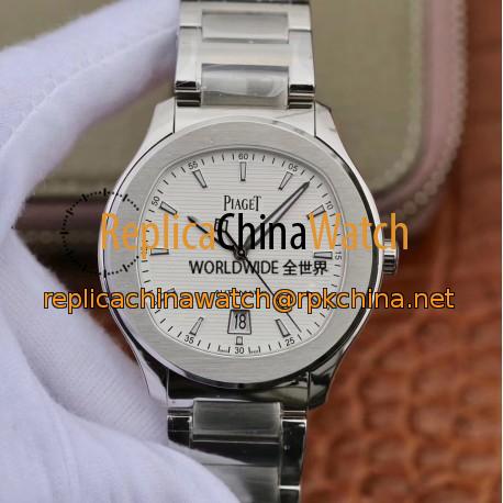 Replica Piaget Polo G0A41001 MKS Stainless Steel White Dial Swiss 1110P