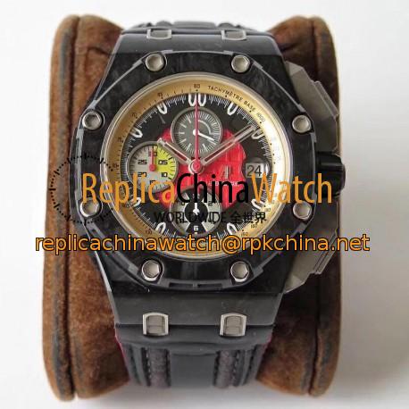 Replica Audemars Piguet Royal Oak Offshore Grand Prix 26290IO.OO.A001VE.01 JF V3 Forged Carbon Red Dial Swiss 3126