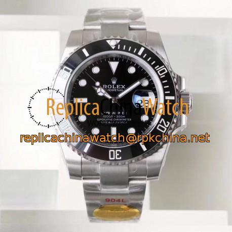 Replica Rolex Submariner Date 116610LN NAIL Maker Stainless Steel 904L Black Dial Swiss 3135