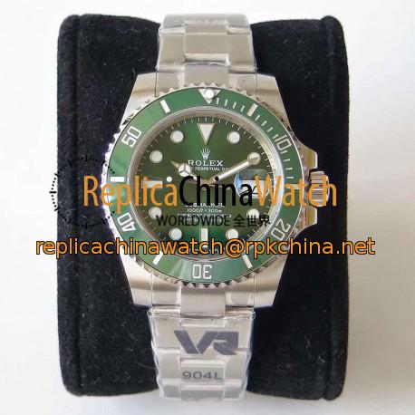 Replica Rolex Submariner Date 116610LV VR Stainless Steel 904L Green Dial Swiss 3135