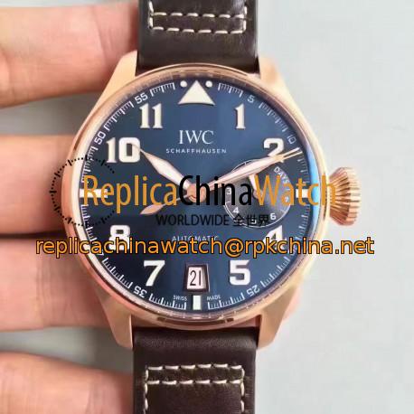 Replica Iwc Big Pilot  Le Petit Prince IW500909 ZF Rose Gold Blue Dial Swiss 51111