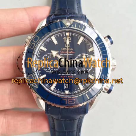Replica Omega Seamaster Planet Ocean 600M Chronograph 215.33.46.51.03.001 JH Stainless Steel Blue Dial Swiss 9900
