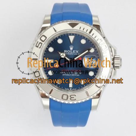 Yacht-Master 40 116622 EWF SS 904L Blue Dial Blue Rubber Strap