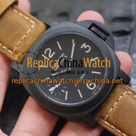 Replica Panerai Luminor Marina PAM 416 Beverly Hills Special Boutique Edition Carbotech Black Dial Swiss P3000