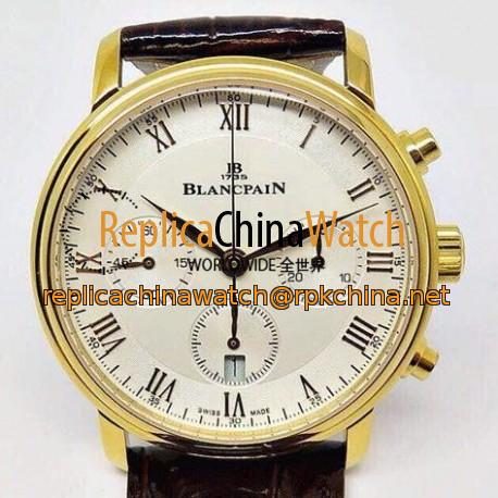 Replica Blancpain Villeret Rose Gold White Dial Swiss 7750