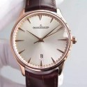 Replica Jaeger-LeCoultre Master Ultra Thin Date Rose Gold Silver Dial Swiss JLC 899