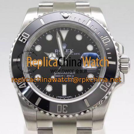 Replica Rolex Submariner Date 116610LN Stainless Steel Black Dial Swiss 3135