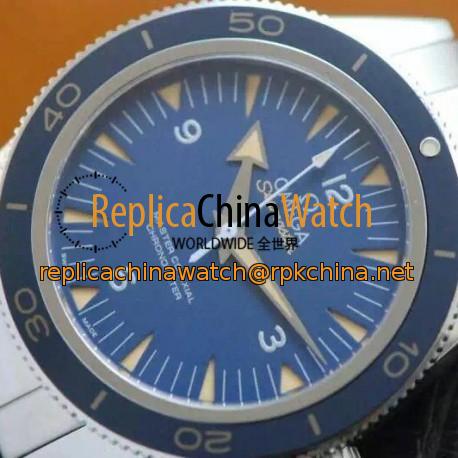 Replica Omega Seamaster 300 Stainless Steel Blue Dial Swiss 8400