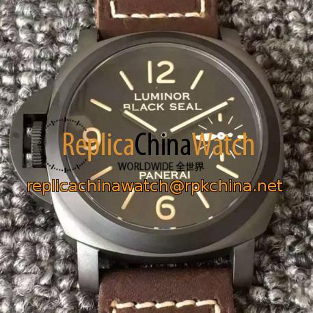 Replica Panerai Luminor Black Seal Left-Handed 8 Days PAM 649 PVD Black Dial Swiss P5000