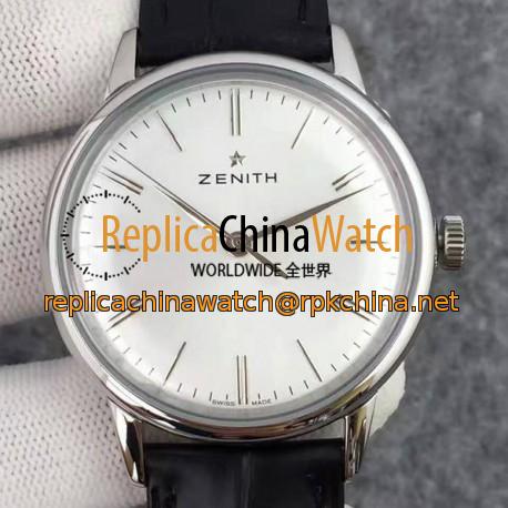 Replica Zenith Elite 6150 03.2270.6150/01.C493 Stainless Steel White Dial Swiss Elite 6150