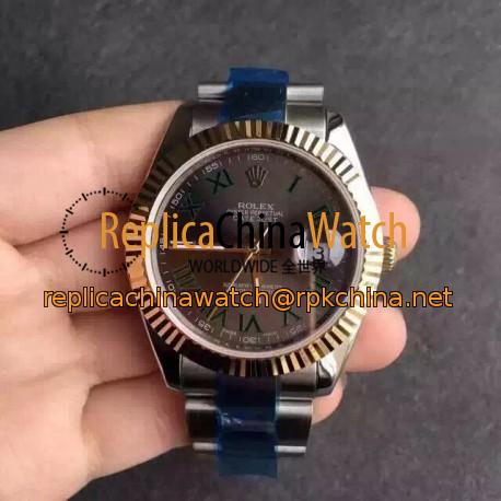 Replica Rolex Datejust II 116333 41MM V5 Stainless Steel & Yellow Gold Anthracite Dial Swiss 2836-2