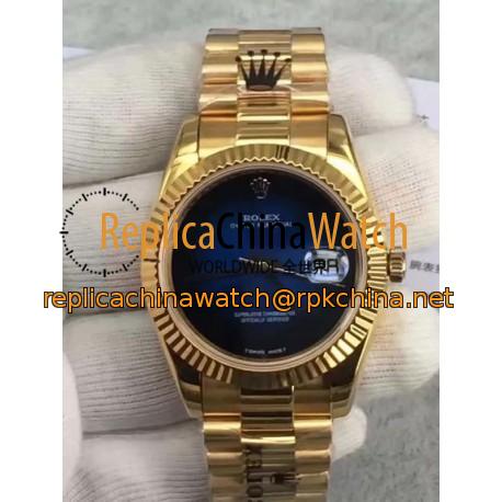 Replica Rolex Datejust 41 Lapis Lazuli Yellow Gold Blue Dial Swiss 3255