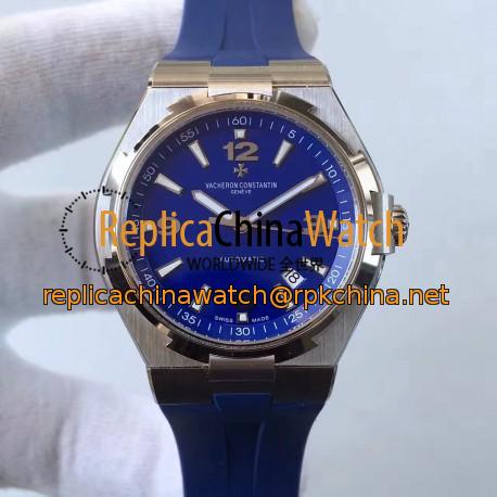 Replica Vacheron Constantin Overseas 47040 Stainless Steel Blue Dial Swiss 2824-2