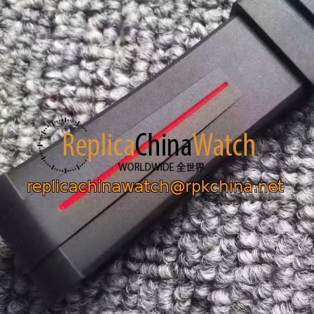 Replica Rolex Black & Red Rubber B Strap for Submariner