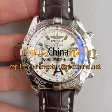 Replica Breitling Chronomat 44 AB011012/G684/739P/A20BA.1 N Stainless Steel White Dial Swiss 7750