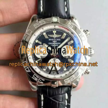 Replica Breitling Chronomat 44 AB011012/B967/435X/A20BA.1 N Stainless Steel Black Dial Swiss 7750