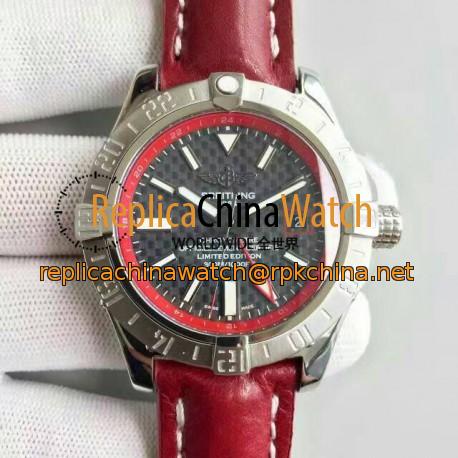 Replica Breitling Avenger II GMT A3239011/BC35/433X/A20BA.1 N Stainless Steel Carbon Fiber Dial Swiss 2836-2