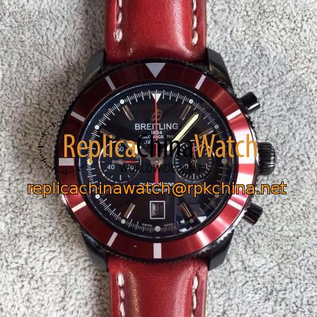Replica Breitling Superocean Heritage Chronograph M23370D4/BB81 N PVD Black Dial Swiss 7750