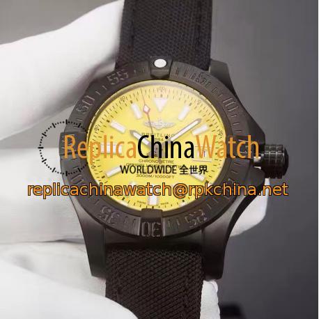 Replica Breitling Avenger II Seawolf Limited Edition M17331E2/I530-101W PVD Yellow Dial Swiss 2836-2