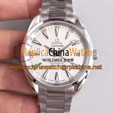Replica Omega Seamaster Aqua Terra 150M Master Co-Axial 231.10.42.21.02.003 KW Stainless Steel White Dial Swiss 8500