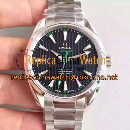 Replica Omega Seamaster Aqua Terra 150M Master Golf Edition 231.10.42.21.01.004 KW Stainless Steel Black Dial Swiss 8500