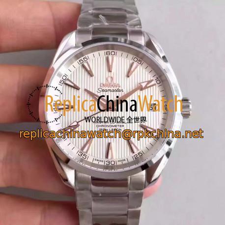 Replica Omega Seamaster Aqua Terra 150M Master Co-Axial 231.13.42.21.02.003 KW Stainless Steel White Dial Swiss 8500