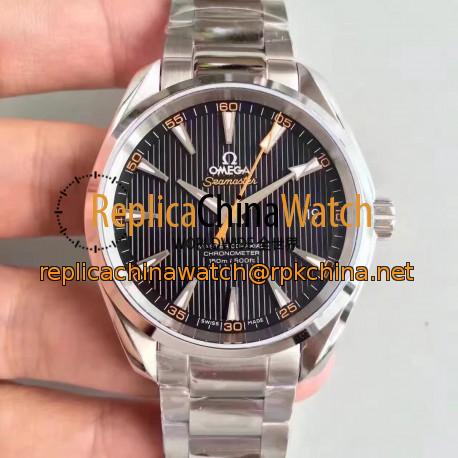 Replica Omega Seamaster Aqua Terra 150M Master Co-Axial 231.12.42.21.01.002 KW Stainless Steel Black Dial Swiss 8500