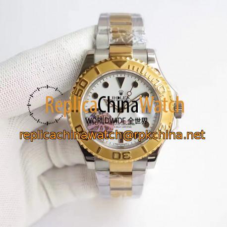Replica Rolex Yacht-Master 40 116622 JF Stainless Steel & Yellow Gold White Dial Swiss 3135