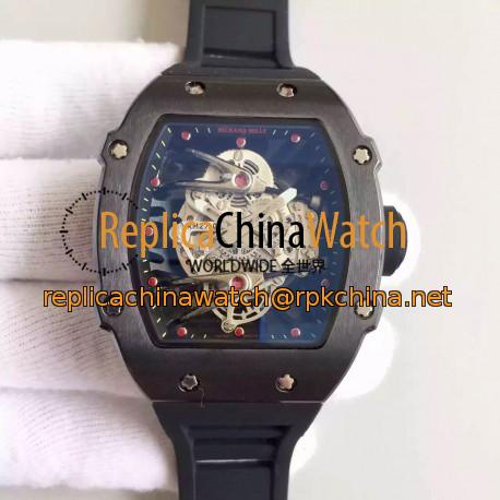 Replica Richard Mille RM27-02 PVD Black & Skeleton Dial M9015