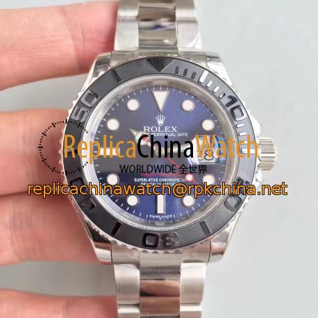 Replica Rolex Yacht-Master 40 116622 EW Stainless Steel Blue Dial Swiss 3135