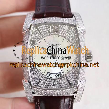 Replica Parmigiani Fleurier Kalpa Grande PFC124.0000300 AF Stainless Steel & Diamonds Diamond Dial Swiss PF331
