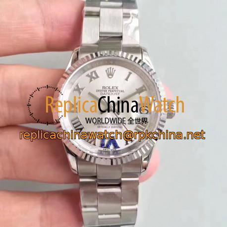 Replica Rolex Datejust 31 178240 31MM JF Stainless Steel Silver Dial Swiss 2836-2