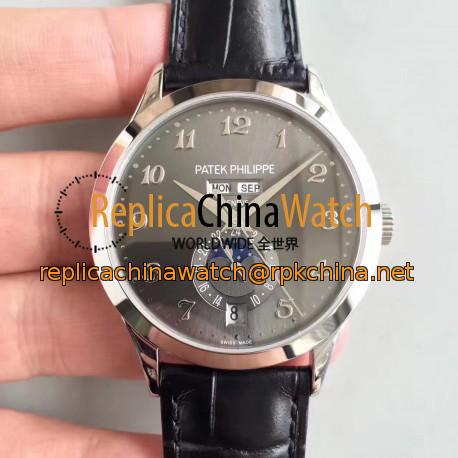 Replica Patek Philippe Annual Calendar 5396G KM Stainless Steel Anthracite Dial Swiss 324S