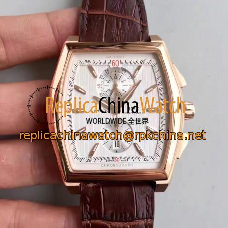 Replica IWC Da Vinci Chronograph IW376402 ZF Rose Gold White Dial Swiss 89361
