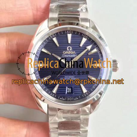 Replica Omega Seamaster Aqua Terra 150M Master Co-Axial Baselworld 2017 XF Stainless Steel Blue Dial Swiss 8900